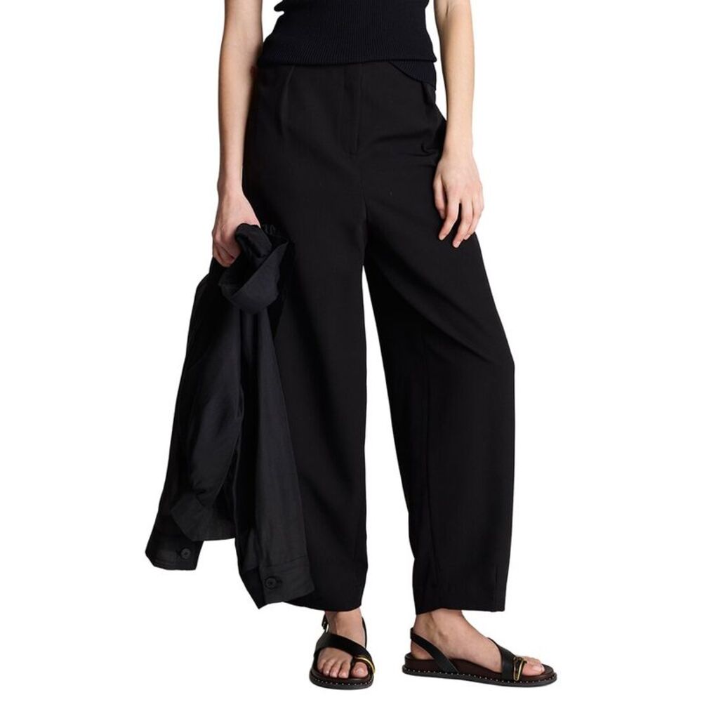 Kenneth Cole Womens  Fly Front Hollywood Waist Pleated Tapered Leg Pant